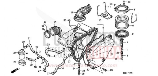 FILTRE A AIR NX650W de 1998